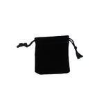 011302 (B1) Bolsa chica de terciopelo negro rectangular (7 x 8 cm)
