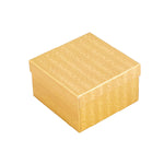 020118 (AG9D) Caja dorada cuadrada para aro (9 x 9 x 5.3 cm)