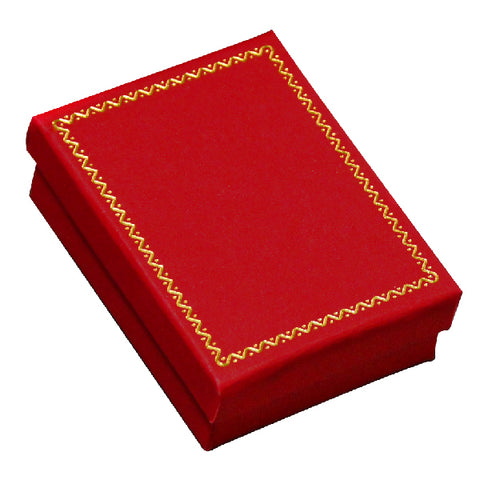 020204 (CCR5) Caja tipo carter rojo, para juego con dije (7 x 9 x 3 cm)