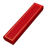 020205 (CCR6) Caja tipo carter rojo, para pulsera (21.5 x 4.5 x 2.1 cm)