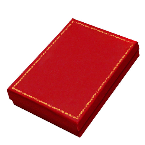 020206 (CCR9) Caja tipo carter rojo, para collar (13 x 18 x 4 cm)