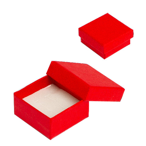 020306 (C0RJ) Caja lisa, color rojo para broquel (3.8 x 3.8 x 2 cm)