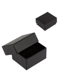020312 (C1NG) Caja lisa, color negro para anillo  (5.8 x 5 x 3 cm)