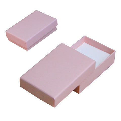 020324(C2RS) Caja rosa mediana para cadena y aretes (8 X 6 X 2.5 cm)