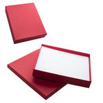 020349 (C8RJ) Caja lisa, color rojo para collar (18.5 x 15 x 3 cm)