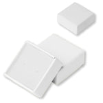 020365 (C0BL) Caja lisa, color blanco para broquel (3.8 x 3.8 x 2 cm)