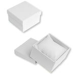020371 (C10BL) Caja lisa, color blanco para aro (8.5 x 8.5 x 5.5 cm)