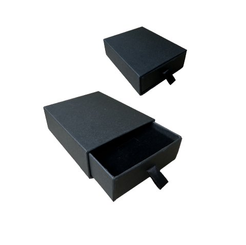 (022005) Caja tipo cajon negra para juego chico (7x9x3cm)