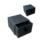 (022011) Caja tipo cajon negra para anillo (5x5x3.5cm)