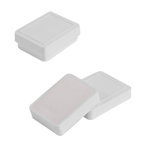 031308 (250BB) Estuche de plástico blanco con inserto blanco para aretes paq con 50 estuches  (5.5 x 4.2 x 2 cm)