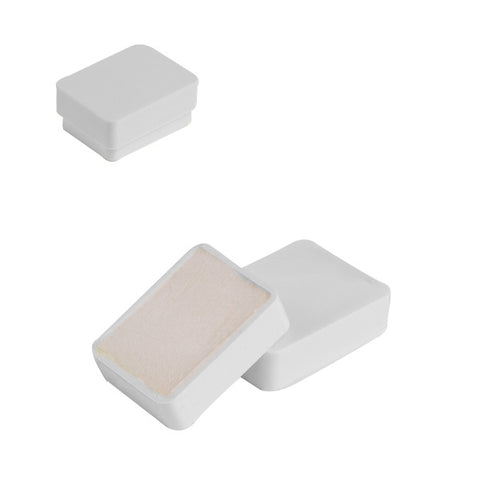 031316 (260BB) Estuche de plástico blanco con inserto blanco para broquel paq con 50 estuches  (4.2 x 3.2 x 2 cm)