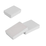031325 (270BB) Estuche de plástico blanco con inserto blanco para aretes y anillo paq con 50 estuches  (6.5 x 4.9 x 2 cm)