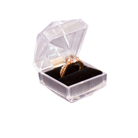 031501 (A0) Estuche de acrílico, para anillo (4 x 4 x 4 cm)