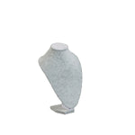 051616 (3996) Exhibidor de terciopelo gris, cuello mediano para collar (22 x 25cm)