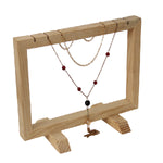 053054 Exhibidor de madera cadena rectangular horizontal (30.5 x 21 x 14.5CM)